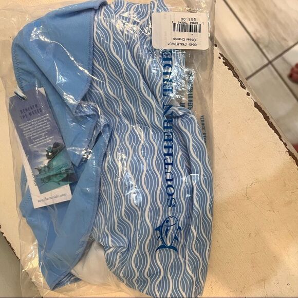 Southern Tide lined Asymmetrical Bikini Top size Med NWT - Picture 4 of 13